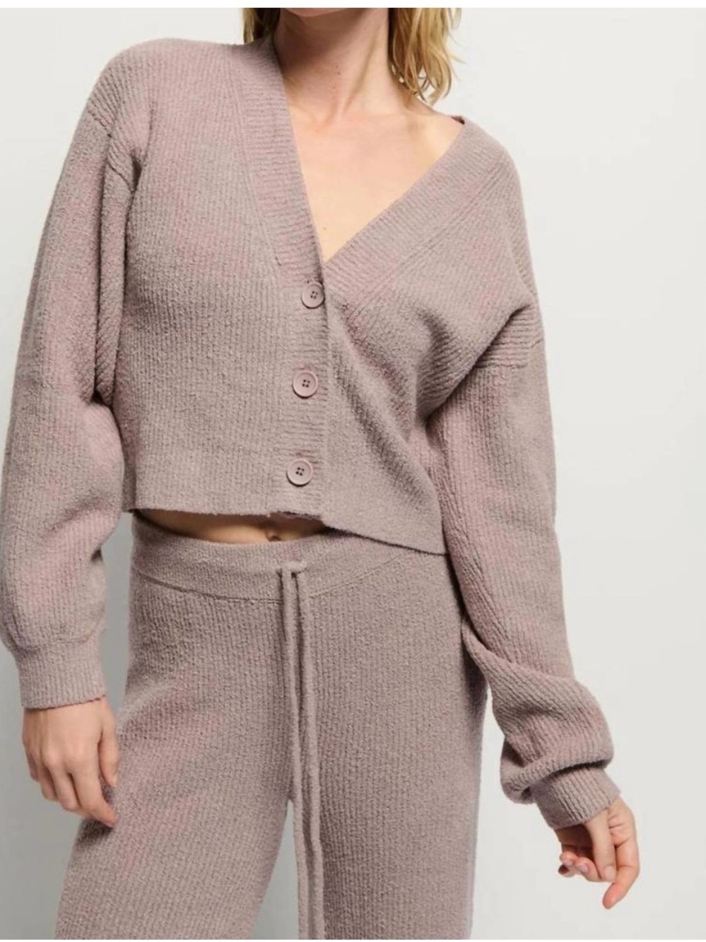 Nation LTD Bo Balloon Sleeve Cardigan Whisper Size Small NWOT